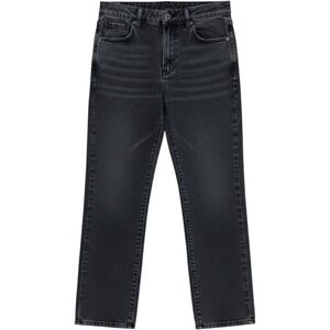 Garage Denim 90s Straight Jeans Washed Black High Rise Size 0 24 Organic Cotton‎